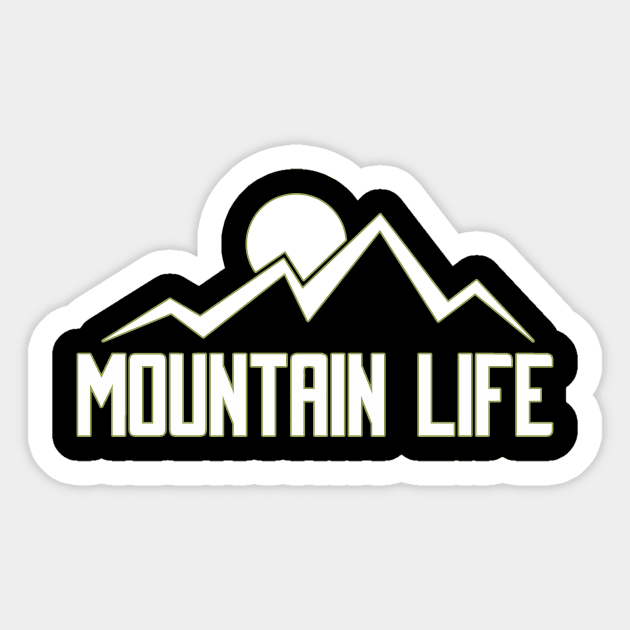 Mountain Life Apparel and Accessories Sticker by bahama mule